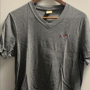 Hollister Waffle Knit V-Neck Tee Large